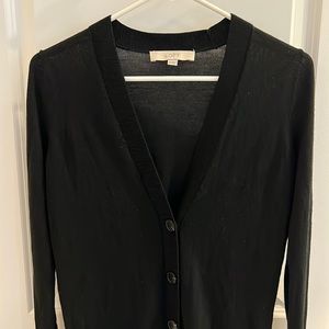 LOFT XS Black Cardigan
